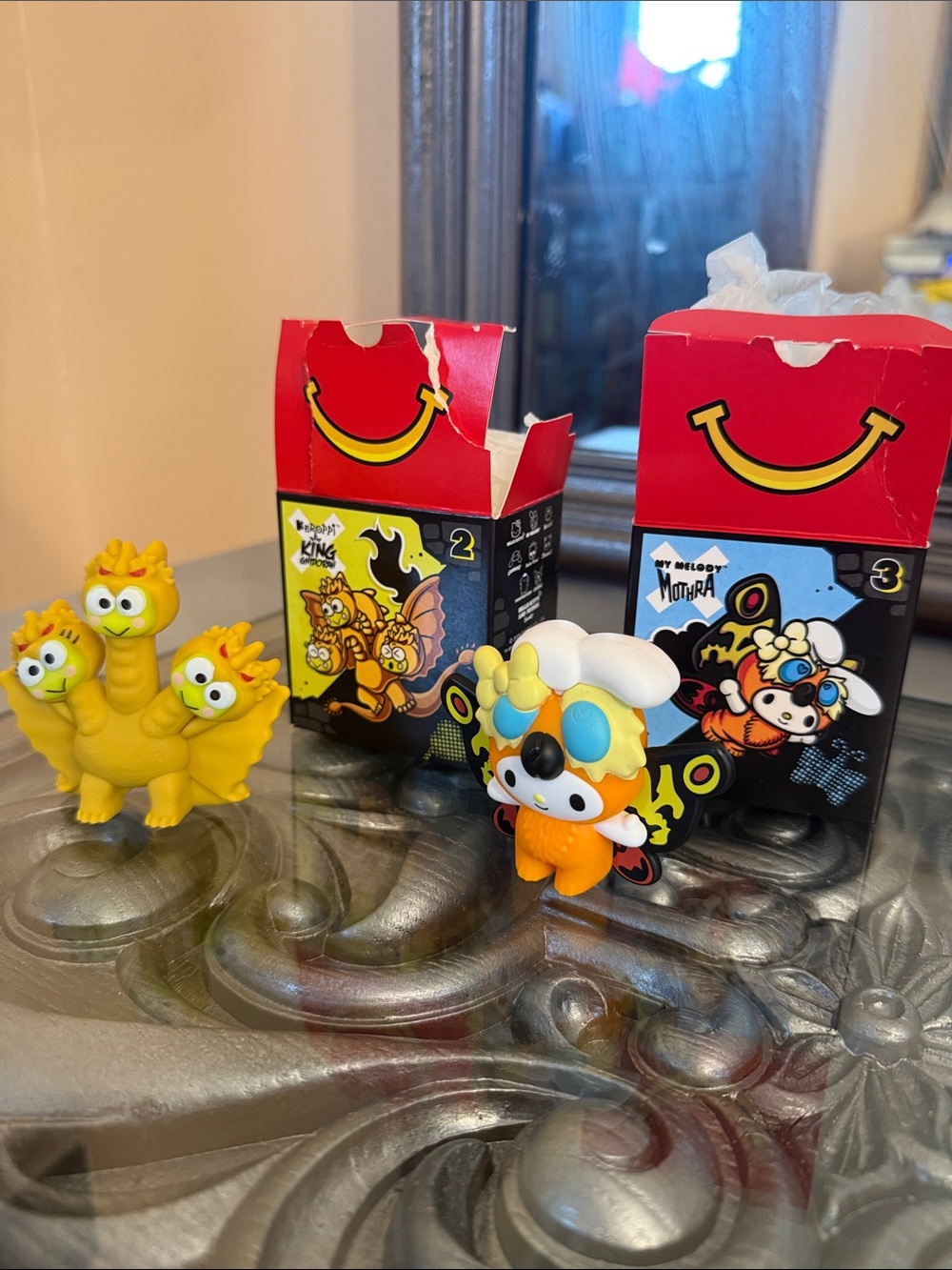 2026 Happy Meal My Melody Mothra & Keroppi King Ghidora Kids Collectible Toy Set